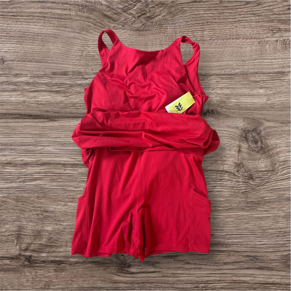 All in Motion Red Midi Dress - Picture 3 of 3
